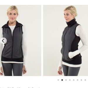 Lululemon Won't Stop Vest Mini Hyper Stripe Baroque Blue / Black Size S 4/6